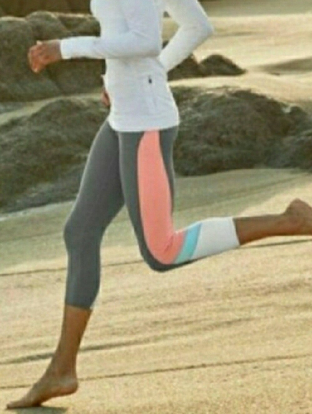 Athleta Colorblock Crop Leggings